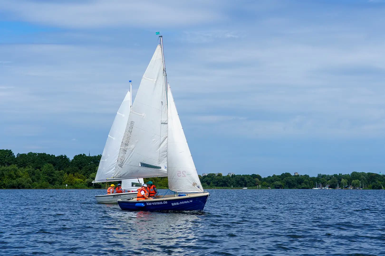 Jollensegeln für den SBF Binnen unter Segeln 1